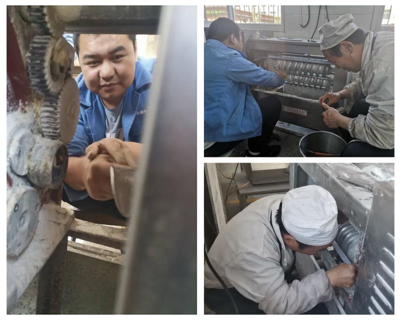 班中餐食堂自主维修馒头成型机.jpg